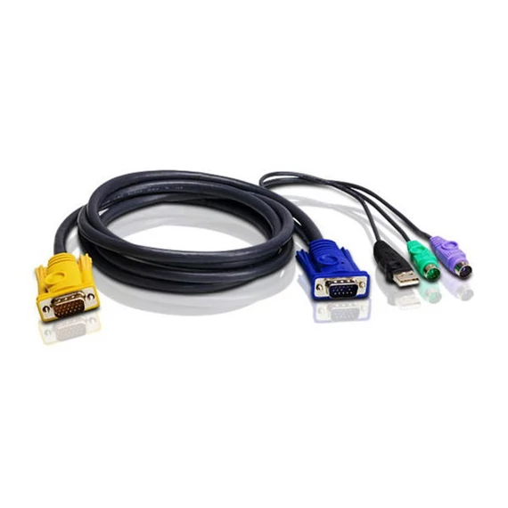ATEN KVM Kábel PS/2 és USB, 1,2m - 2L-5301UP