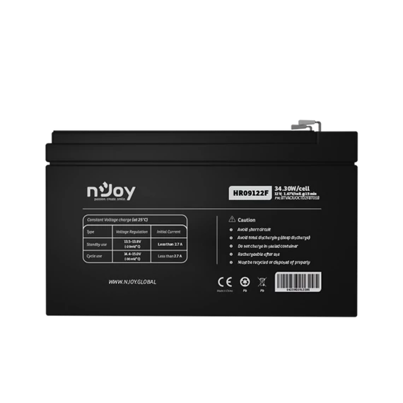 NJOY HR09122F Szünetmentes akkumulátor