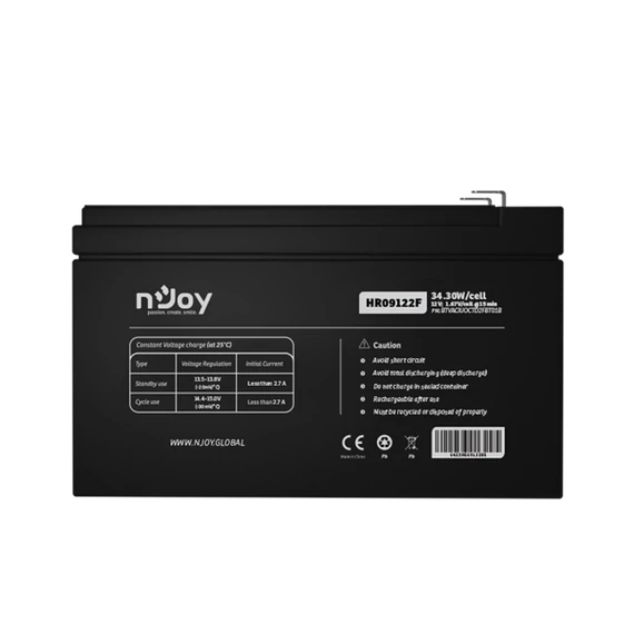 NJOY HR09122F Szünetmentes akkumulátor