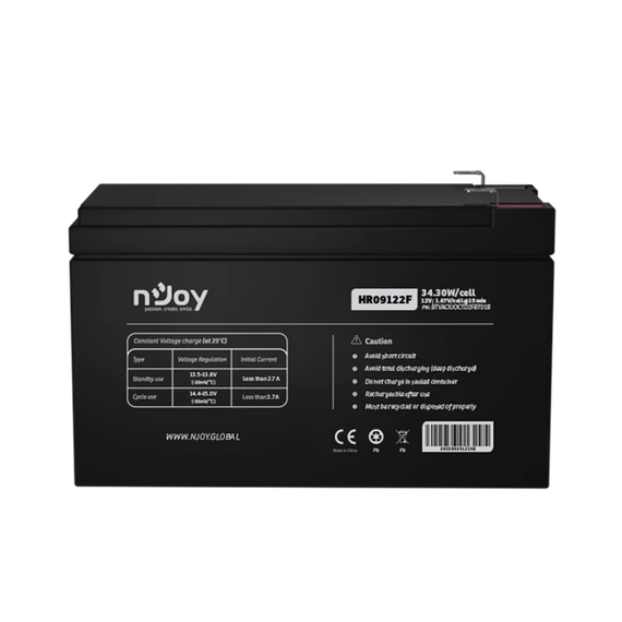 NJOY HR09122F Szünetmentes akkumulátor
